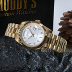 Seikojust | Daydate Yellow Gold - White Arabic