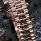 Seikojust | Daydate Rose Gold - Chocolate Crystals