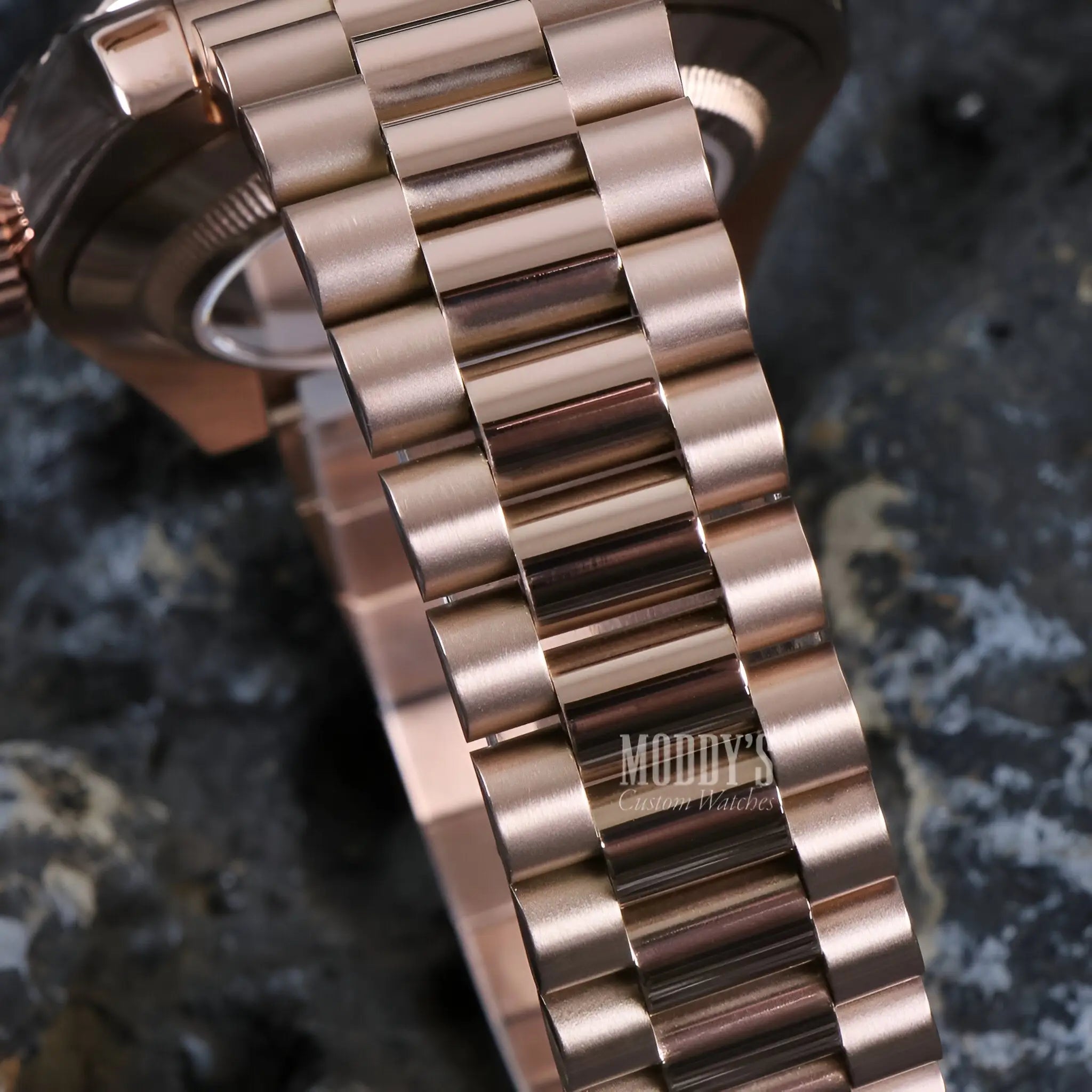 Seikojust | Daydate Rose Gold - Chocolate Crystals