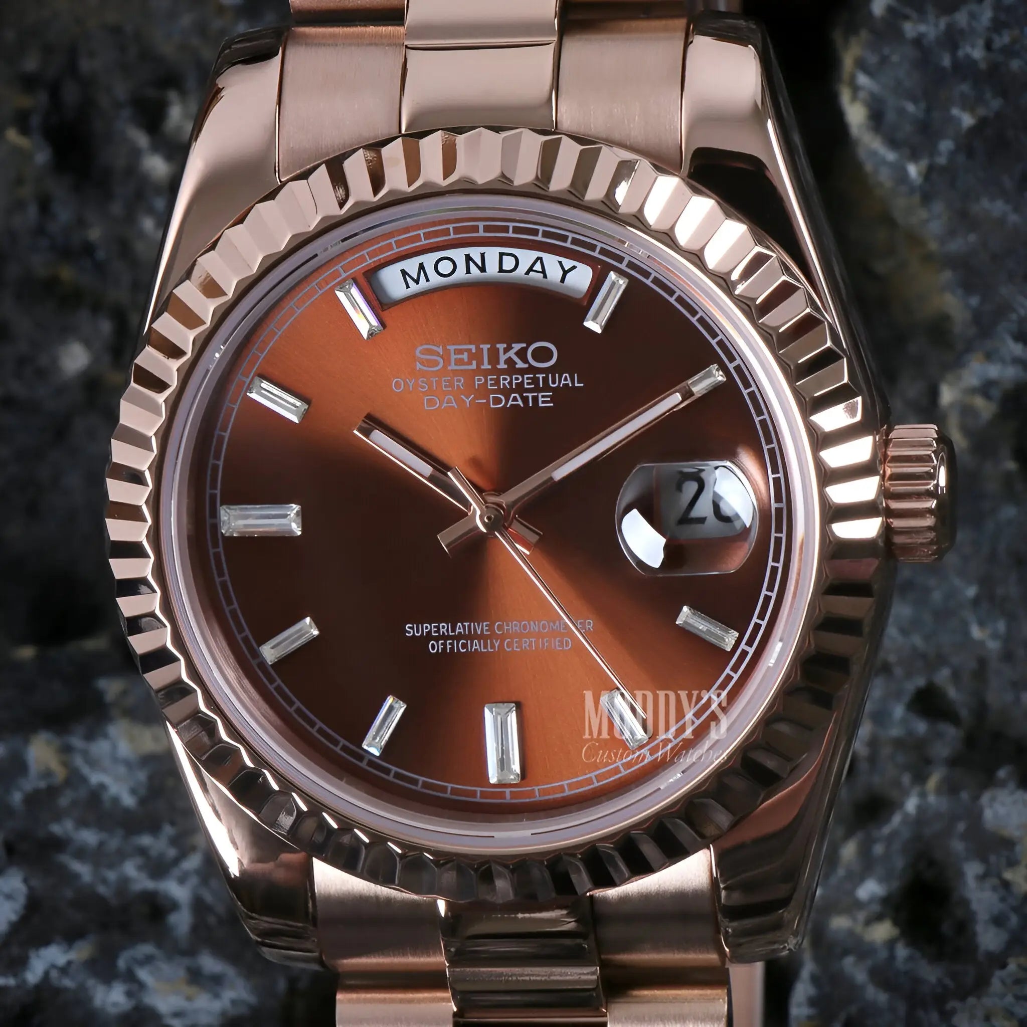 Seikojust | Daydate Rose Gold Chocolate