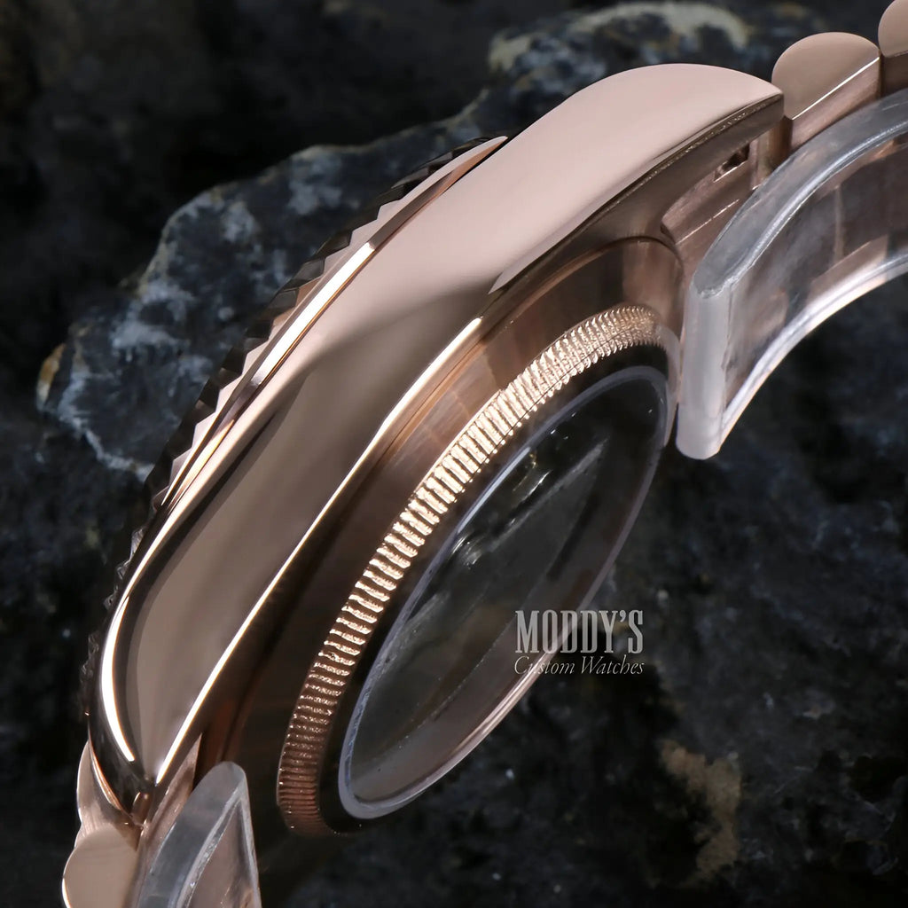 Seikojust | Daydate Rose Gold - Chocolate Crystals