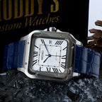 Santeiko | White Blue Leather